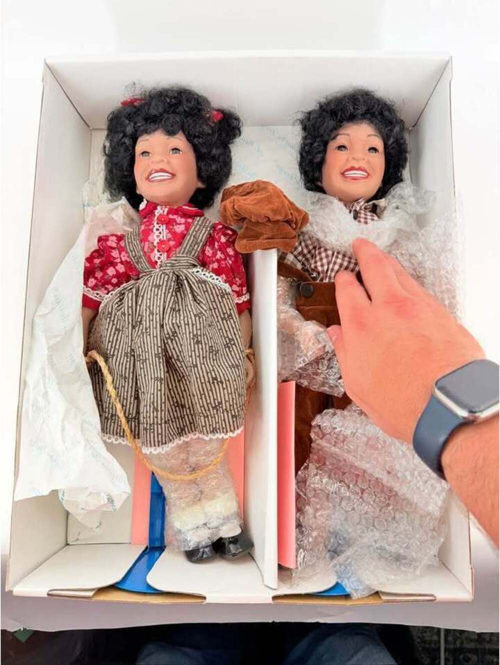 Marian YU designs Vintage Porcelain Doll Pair